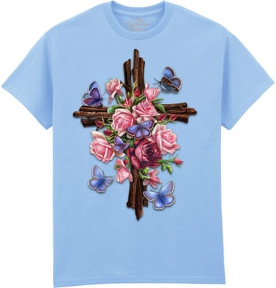 Bloemen Flower Cross The Coloured House T-shirt XL