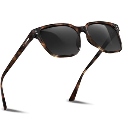 Dailygoods - Gepolariseerde zonnebril voor heren en dames - Retro vierkant design met UV400 bescherming
