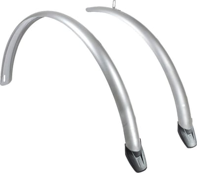 Eurofender Kunststof Spatborden Set 28 Inch Zilver