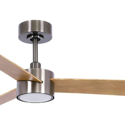 Beacon Lighting Beacon plafondventilator met verlichting Climate IV nikkel/teak, stil