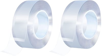 Dubbelzijdig tape – Gekko tape – Nano Tape – Herbruikbaar – Transparant – Plakband – Montage tape - 2 stuks 5 m x 3 cm