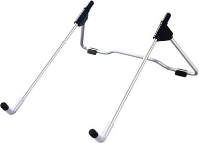 LuxeBass Laptophouder Laptopverhoger Laptopstandaard Statief voor 10 t/m 15 inch laptops | (zwart) Licht en vouwbaar - LB503