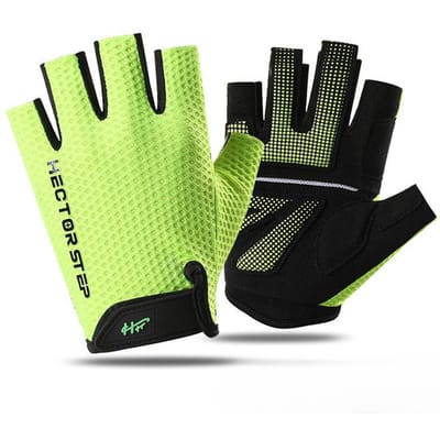 Gants de Cyclisme Demi-Doigts Absorption des Chocs Homme et Femme Vélo de Route Montagne Court Printemps et Été Antidérapants Fitness Conduite Protection Solaire XL