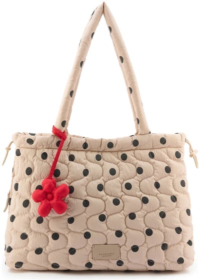 SEIDENFELT MANUFAKTUR shopper Vaala Shopper Happy Dots beige