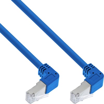 InLine® Patchkabel 2-zijdig haaks, S/FTP, Cat.6, 250MHz, PVC, 3,43m
