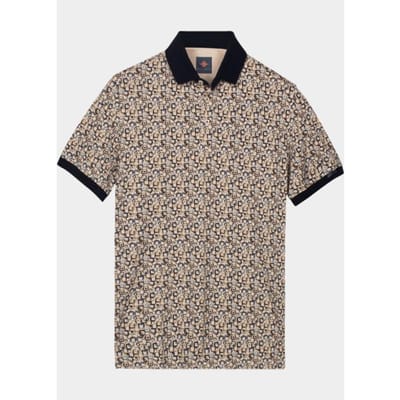 Baileys Polo heren Bruin Poloshirt 2-tone Pique, prin 615228/83