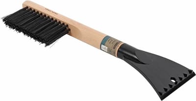 Talen Tools - IJskrabber - Met borstel - Gerecycled kunststof - Essenhouten handvat - ECO Friendly