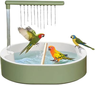 KZQ Automatisch Vogelbad Voor Parkieten Multifunctionele Vogeldouche Voor Huisdieren Bad En Douche Voor Parkieten En Kleine Vogels