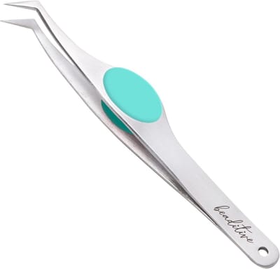 Precisie Pincet - Knutsel Pincet Fijne Pincet - Kleine Onderdelen Hanteren - Niet-gekartelde Uiteinden - 12 cm - Turquoise