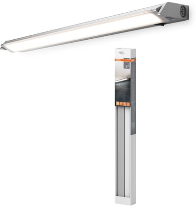 OSRAM LED onderkastlamp met kantelfunctie 557mm in zilver van aluminium, in 830 warm wit, IP20 beschermingsgraad, voor plank- en onderkastverlichting