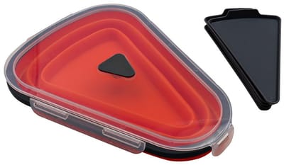 Dailygoods- Pizzadoos opvouwbaar - Voedselcontainer - Siliconen - Magnetronschalen - Lichtgewicht - Herbruikbaar met deksel