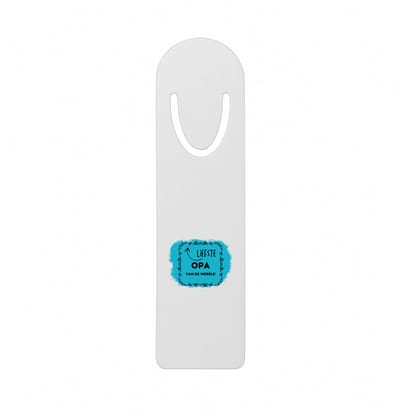 Hacebo® - liefste opa van de wereld metalen boekenlegger - Opa - de liefste opa - verjaardag - cadeautje voor opa - opa artikelen - kado - geschenk Bladwijzer boekenleggers - 12.7 cm x 3.2cm