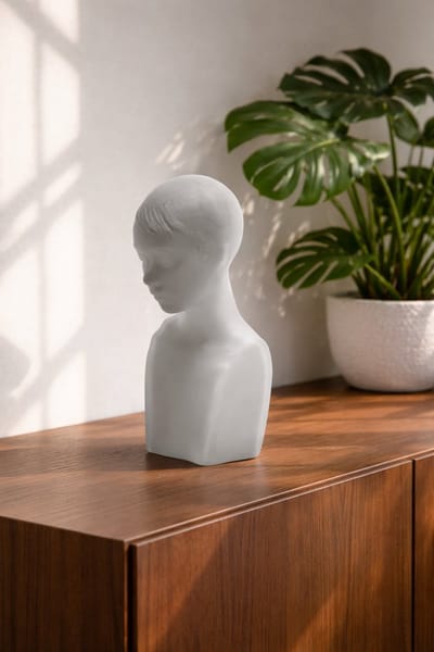 Kosta Boda Sculptuur Isolde - Grijs - Voor Binnen - Staand