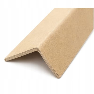 Kartonnen hoekbeschermer, Versterkte hoekbeschermer voor verzending, Bescherming van zendingen 38x38x2050 mm