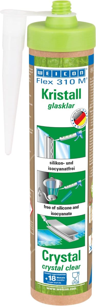 WEICON Green Tube Flex 310 M Kristal – transparante MS-polymeerlijm