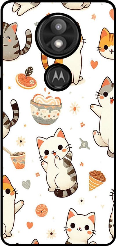 Smartphonica Telefoonhoesje Geschikt voor Motorola Moto E5 Plus met katten opdruk - TPU backcover case cat design geschikt voor Motorola Moto E5 Plus