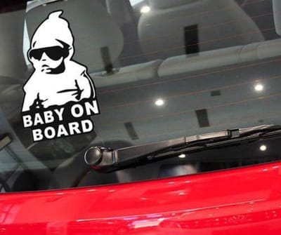 *** Baby on board sticker - Autosticker - Babysticker - van Heble® ***