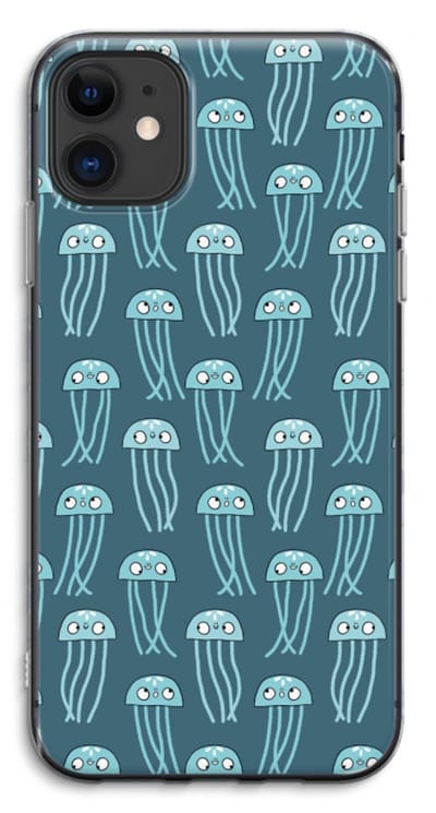 Case Company® - Hoesje geschikt voor iPhone 11 hoesje - Kwallie - Soft Cover Telefoonhoesje - Bescherming aan alle Kanten en Schermrand