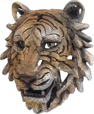 Brulo Schedel Muurdecoratie Trofee Hoofd, Polyresin tijger 35cm