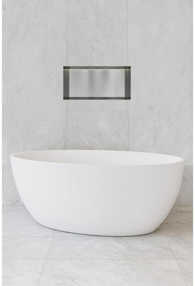 Hotbath &More BOX060FL inbouwnis 30x60x10cm zonder frame met verlichting RVS316