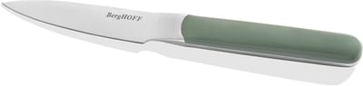 BergHOFF Home Elements Schilmes 8,6 cm – Compact Officemes voor Fruit & Groenten – Vlijmscherp Aardappelschilmes – Ergonomisch Handvat, RVS & Vaatwasbestendig Mes – Khaki