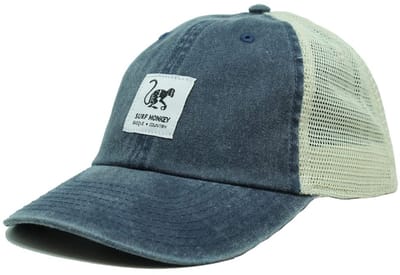 Surf Monkey - Trucker Cap - 5 Panel - One Size - Cotton - Blauw