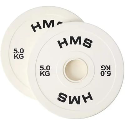 HMS CBRS50 - Olympische Halterschijf - 2x5.0 KG - Staal en Rubber