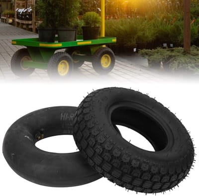 Dailygoody - Rubberen Band - Grasmaaierband - Schokabsorptie-effect - 4.10/3.50-6 - Sterke Grip - Geschikt voor Karren - 2 Stuks