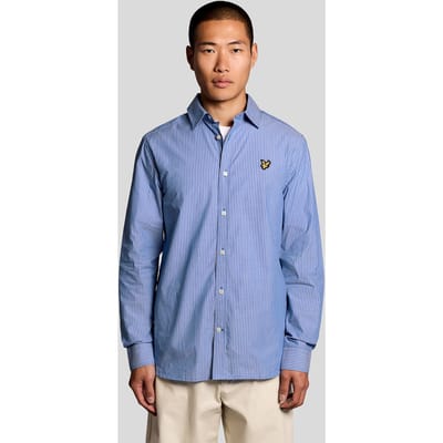 Hemd met lange mouwen en dubbele streep Lyle & Scott