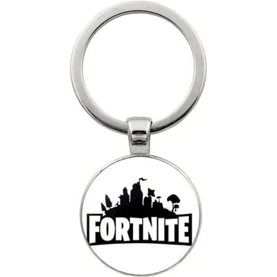 Fortnite Game Randapparatuur Sleutelhanger Accessoires Tas Sieraden Anime Sierobject Kinderen Fans Verzamelen Speelgoed Cadeaus Langdurig white
