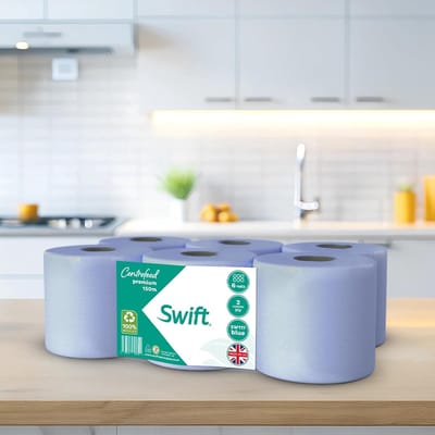 12 Rollen Keukenrol Wit Extra Sterk 2-Laags 150 Meter - Absorberend & Extra Groot Voordeelverpakking