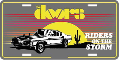 The Doors - Riders On The Storm Metalen wandbord - Grijs/Multicolours