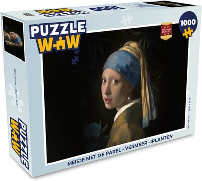 Puzzel Meisje met de parel - Vermeer - Planten - Legpuzzel - Puzzel 1000 stukjes volwassenen