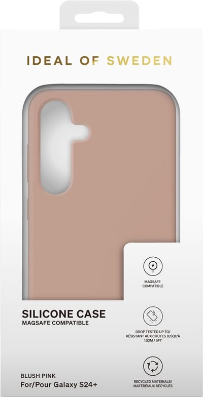 iDeal of Sweden Galaxy S24 Plus Backcover hoesje Silicone Case Magsafe - Blush Pink