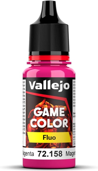Vallejo Hobbyverf Acrylverf - 72158 Game Color - Fluorescent Magenta - Acryl - Verf flesje - 18 ml