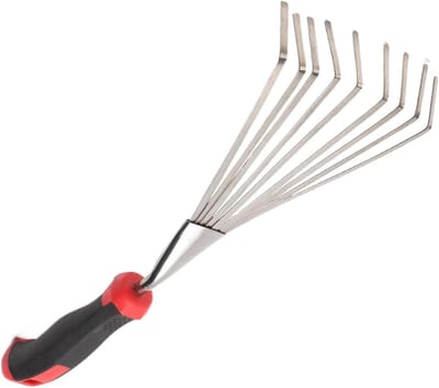 Handhark Tuin - Tuingereedschap Wieden - Grond Losmaken - Ergonomisch Handvat - 12.8 cm Breed - Zwart