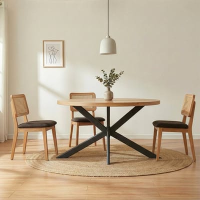 Tafelonderstel Svallersun plat ovaal profiel 140x78x72 cm zwart [en.casa]
