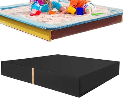 Zandbak Afdekking - Beschermhoes Zandbak - Buiten Spelen - Waterdicht Oxford Stof - 120x120cm of 150x150cm - Zwart