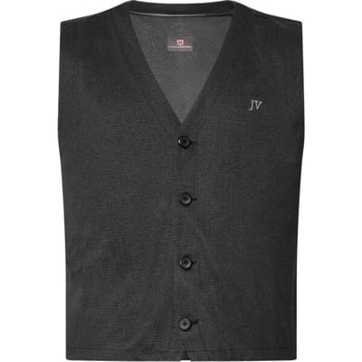 Jan Vanderstorm herren Bodywarmer - 54 - zwart - Plus Size