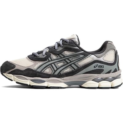 ASICS Gel NYC Havermout Obsidiaan Grijs Unisex Sneakers Crème 1201A789-250 46 black