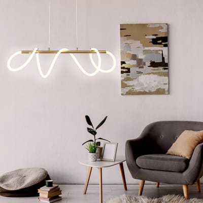 Goldlux Emma LED Hanglamp 38W 4000K 4450lm 60cm Goud