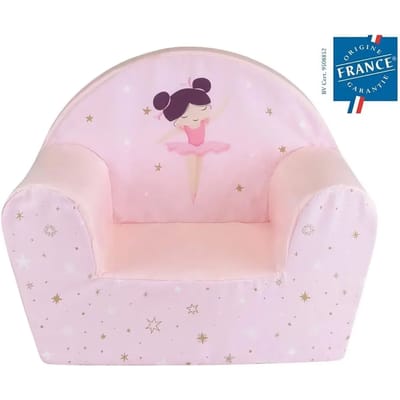 FUN HOUSE – Danseuse Ballerine – Fauteuil club – Roze – Foam zit