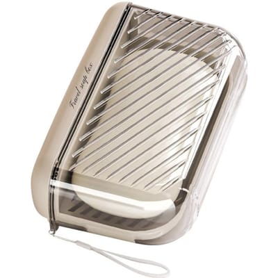Porte-savon de voyage rose avec couvercle d'étanchéité transparent Boîte à savon portable Tourisme de plein air Salle de bain Support à savon Conteneur de rangement café clair