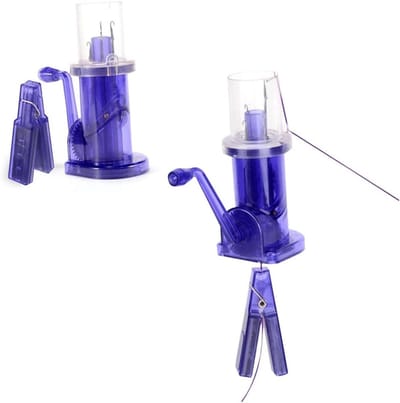 Touwvlechtmachine - Breimolen Gereedschap - Handwerk Maken - Eenvoudig Ontwerp - 6 x 55 x 135 cm - Blauw