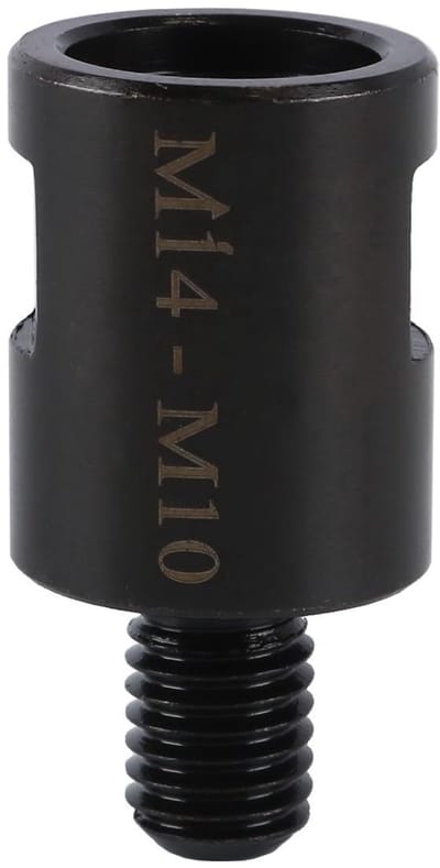 Dailygoods - M10 naar M14 adapter - 2 stuks - Geschikt voor diamantboorkronen - Zwart - Buitendraad naar binnendraad - Perfect voor polijstpads - Hand...