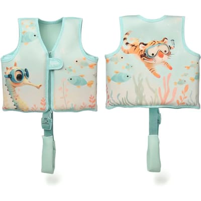 Zwemvest kind - Drijfvest peuter - Mintgroen 15-19 kg / 2-3 jaar