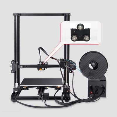 Rugsteunplaat Compact - Vervangend Onderdeel - Geschikt voor CR-serie - Robuust en Duurzaam - Eenvoudig te Installeren - Perfect Accessoire - Extruder