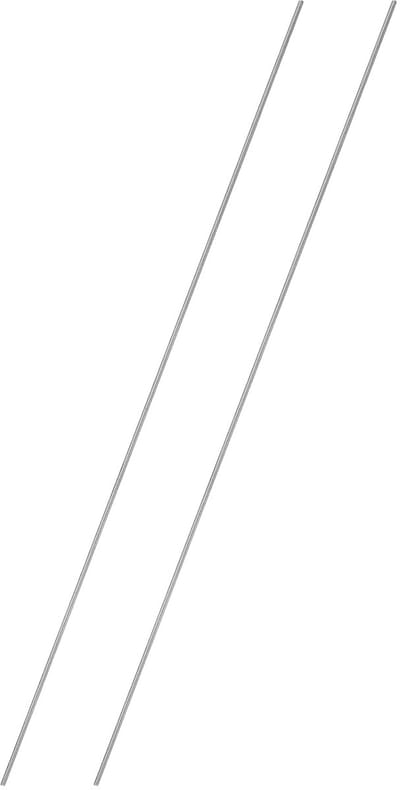 2 stuks volledige schroefdraadstang M2 x 0,4 mm helling 304 roestvrij staal rechtse schroefdraad draadstangen 300 mm lange draadstangen bevestigingselementen voor ankerbouten hanger