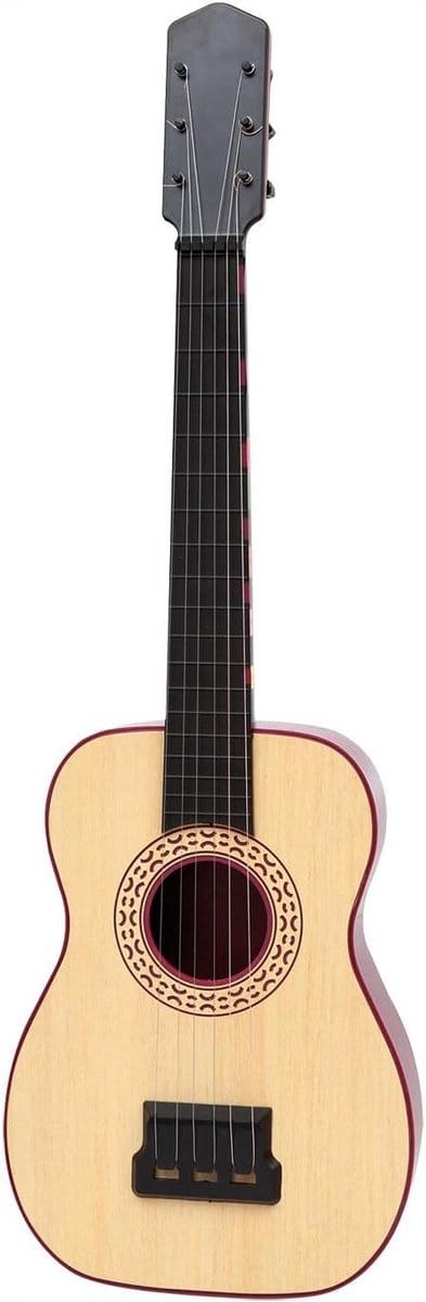 Kunststof Gitaar - Speelgoedgitaar Kindergitaar - Muziek Leren Spelen - Houtlook Afwerking - 61 cm
