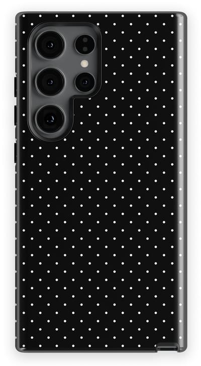 Micro Dots Tough Hoesje Samsung Galaxy S24 Ultra | Geschikt Voor Mag | Stippen Motief Backcover Samsung Galaxy S24 Ultra Mono Chic